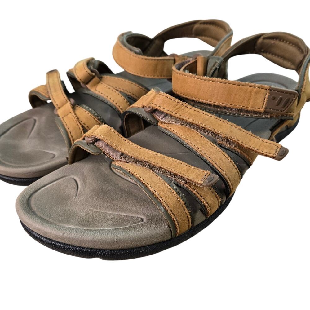 L.L. Bean Women’s Boothbay Leather Strappy Slingback Sandals Size 11 Gorpcore